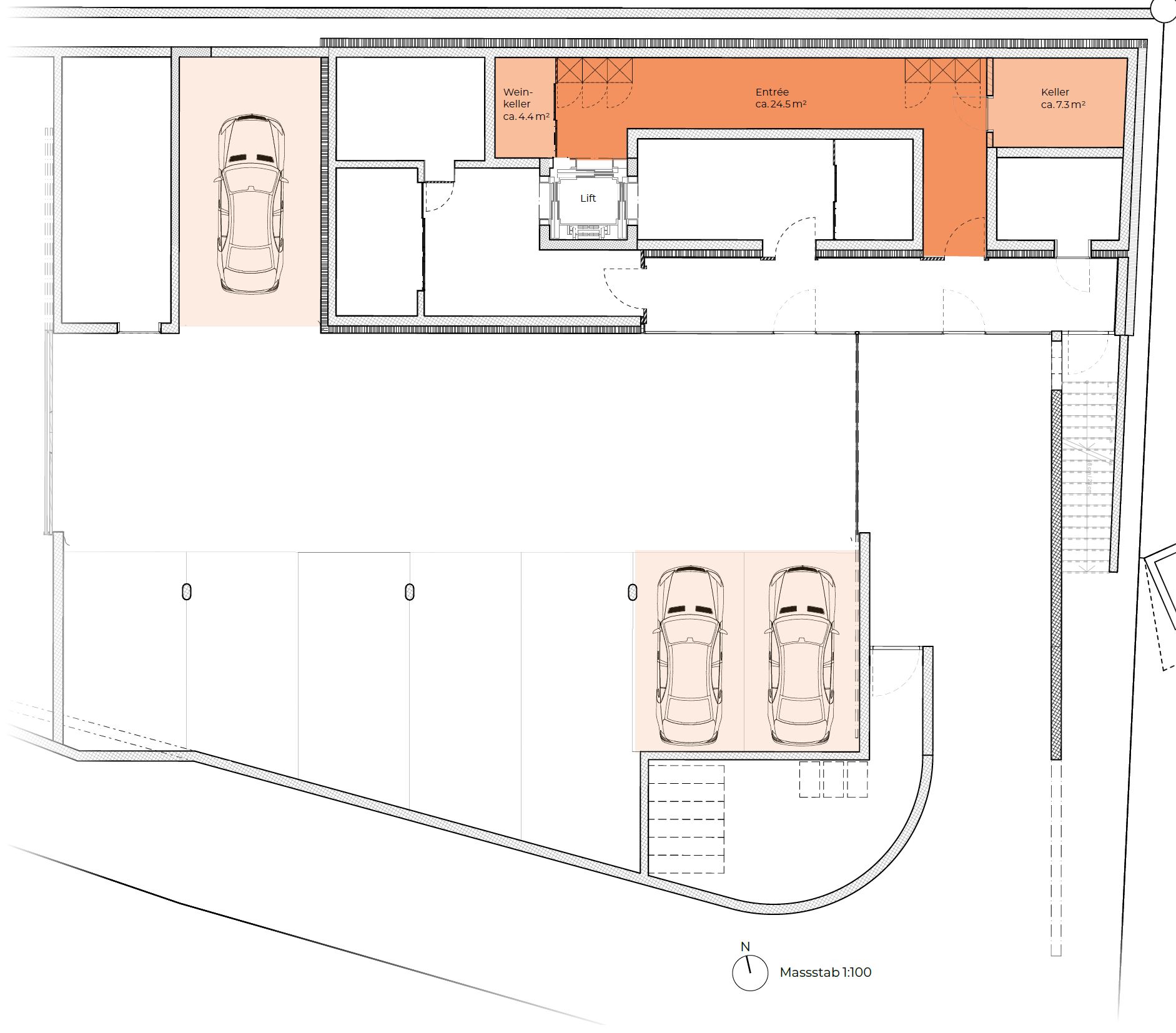 Maisonette Untergeschoss