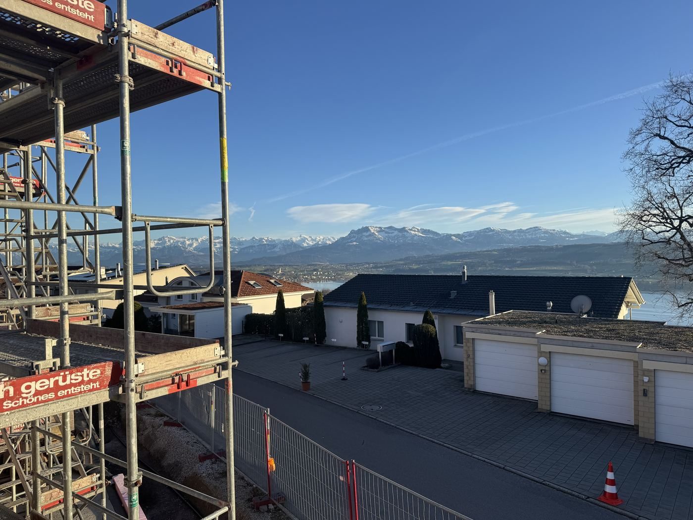Aussicht vom Gerüst